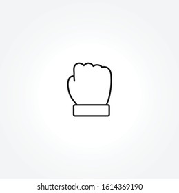 Fist icon on white background