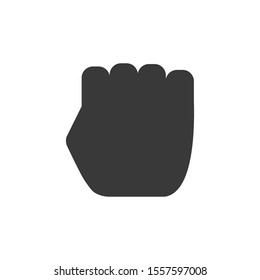 Fist icon in simple vector style