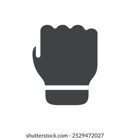 Fist icon simple vector symbol