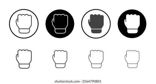 Fist icon simple vector symbol