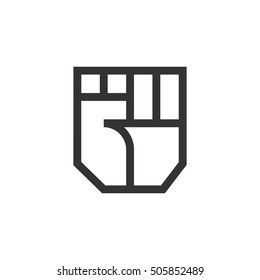 fist icon vector