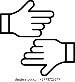 Fist Icon Vector Element line icon design vector icons