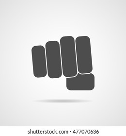Fist icon vector illustration