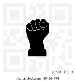 Fist icon. vector illustration