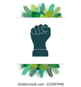 Fist icon. vector illustration