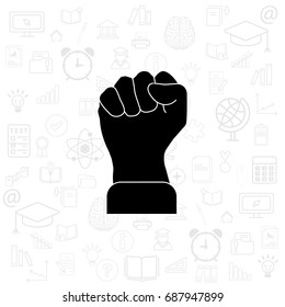 Fist icon. vector illustration