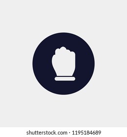 fist icon, vector illustration. flat icon