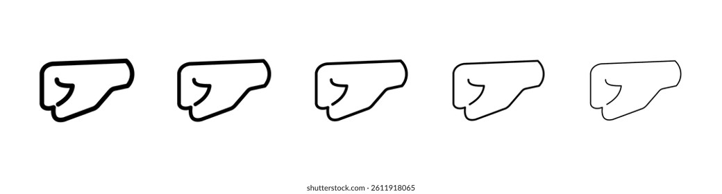 Fist icon Vector logo sign