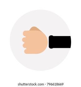 Fist icon. Vector symbol.
