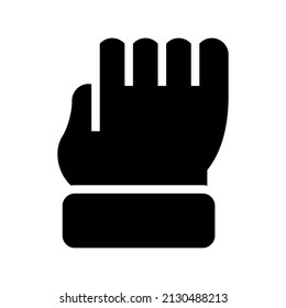 Ilustración de diseño del símbolo del vector del icono del puño