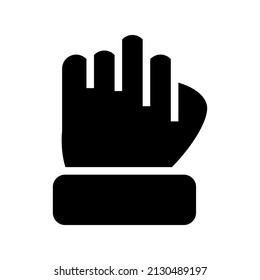 Ilustración de diseño del símbolo del vector del icono del puño