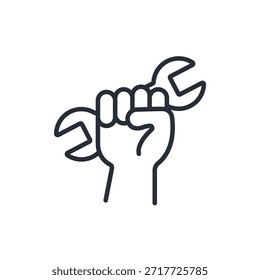 Vector.Trazo editable.Signo de estilo lineal para uso Diseño web, logotipo.Ilustración de símbolo.