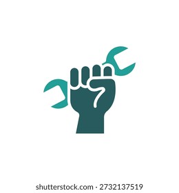 fist icon. vector.Editable stroke.linear style sign for use web design,logo.Symbol illustration.