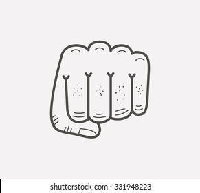 fist isolated icon design, vector illustration eps10 graphic 