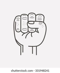 fist isolated icon design, vector illustration eps10 graphic 
