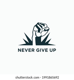 Fist logo design vector template
