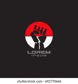 fist logo for independence