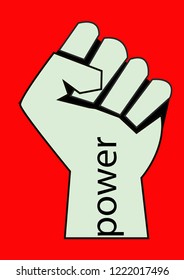 fist of a man's hand. fist hand. power source