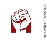 Fist Power Symbol Vector Logo