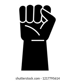 Raised Fist Vector Icon Human Hand Stock Vector (Royalty Free) 1904687503