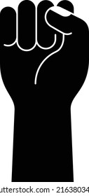 fist raise up, the power of unity
