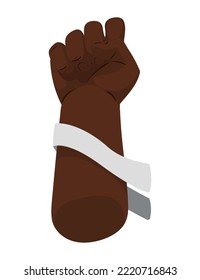  fist with ribbon icon