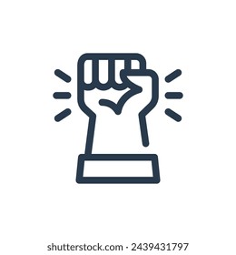 Faust der Solidarität Vektor Icon Illustration