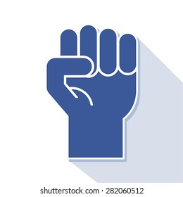 fist symbol, vector