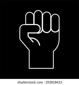 fist symbol, vector