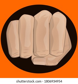 Fist - vector. Freedom of speech concept. Stop censoring social media. Freedom of information