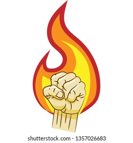 fist vector graphic clipart