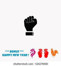 Fist vector icon