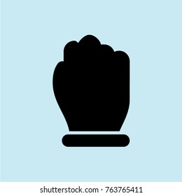 fist vector icon illustration