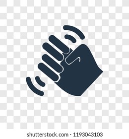 Fist vector icon isolated on transparent background, Fist transparency logo concept