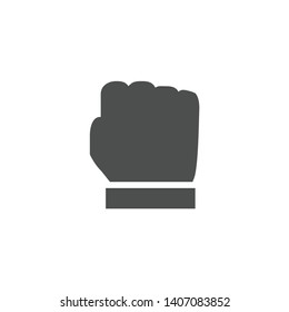 Fist vector icon on white background
