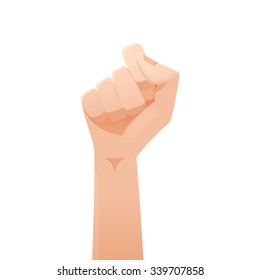 Fist vector illustration: Asian