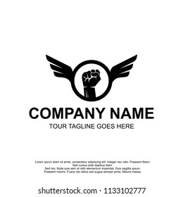 fist and wings logo