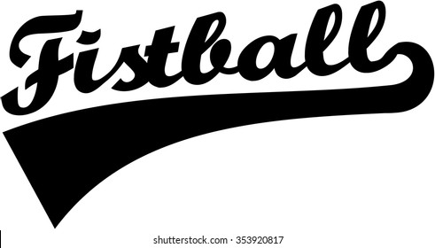 Fistball word retro