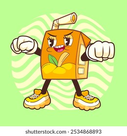 FISTBUMP JUICE BOX VINTAGE MASCOT CHARACTER