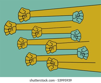 Fists - horizontal hands