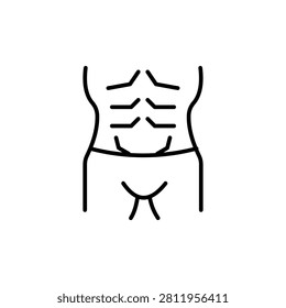 Fit Abs Body icon vector symbol illustration
