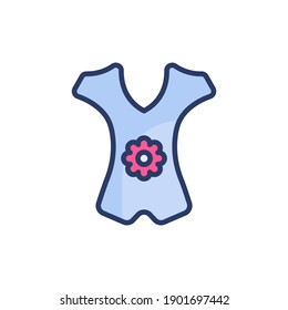 Fit Dress Symbol in Vektorgrafik. Logotyp