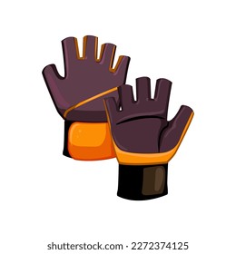 fit fitness gloves cartoon. fit fitness gloves sign. isolated symbol vector illustration