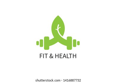 Fit Health Logo Healthy Brand Stock Vector (Royalty Free) 1416887732 ...