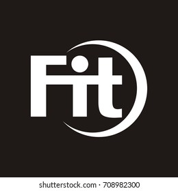 FIT letter logo design vector