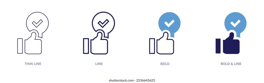 Fit like icon in 4 different styles. Thin Line, Line, Bold, and Bold Line. Duotone style. Editable stroke.