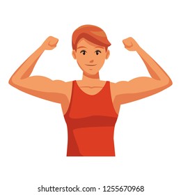 fit man doing exercise