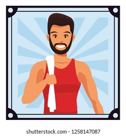 fit man doing exercise