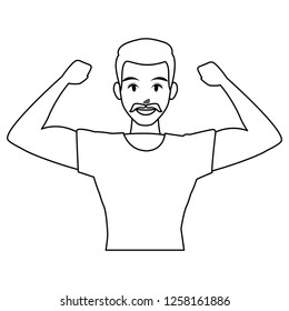 fit man doing exercise