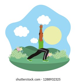 fit man doing exercise